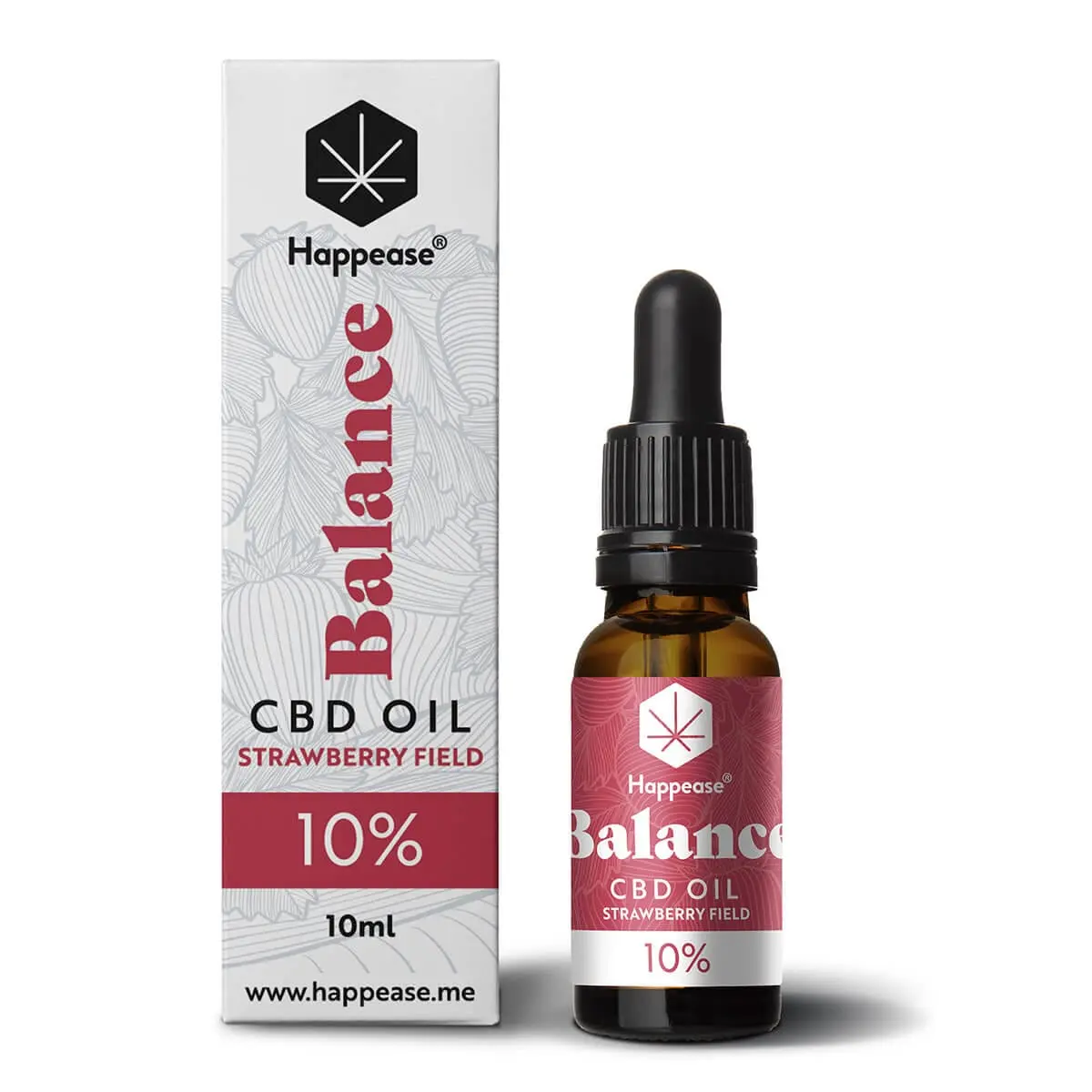 Happease Balance 10% CBD ulje Strawberry Field (10ml)
