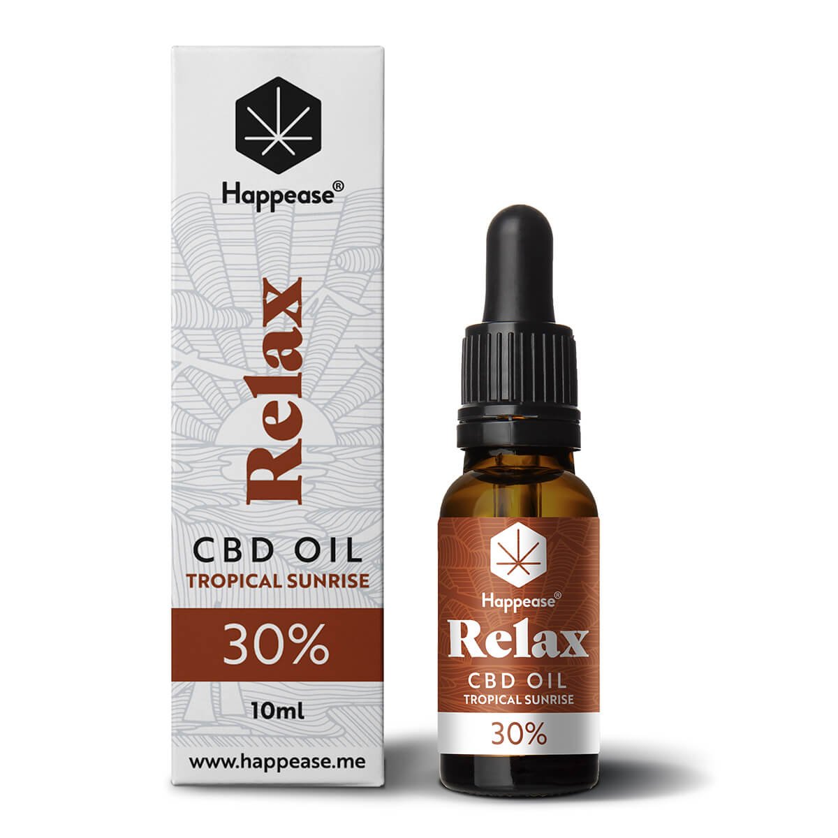 Happease Relax 30% CBD ulje Tropical Sunrise (10ml)