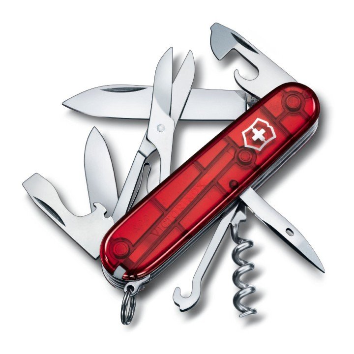 Victorinox Climber Transparent Red