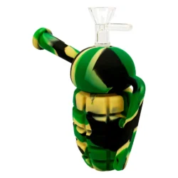 Kamuflažni silikonski bong Green Grenade s uklonjivim dijelovima 16 cm