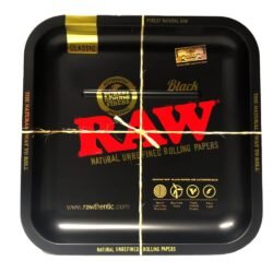 RAW Black Square metalna podloga za motanje 23x23cm
