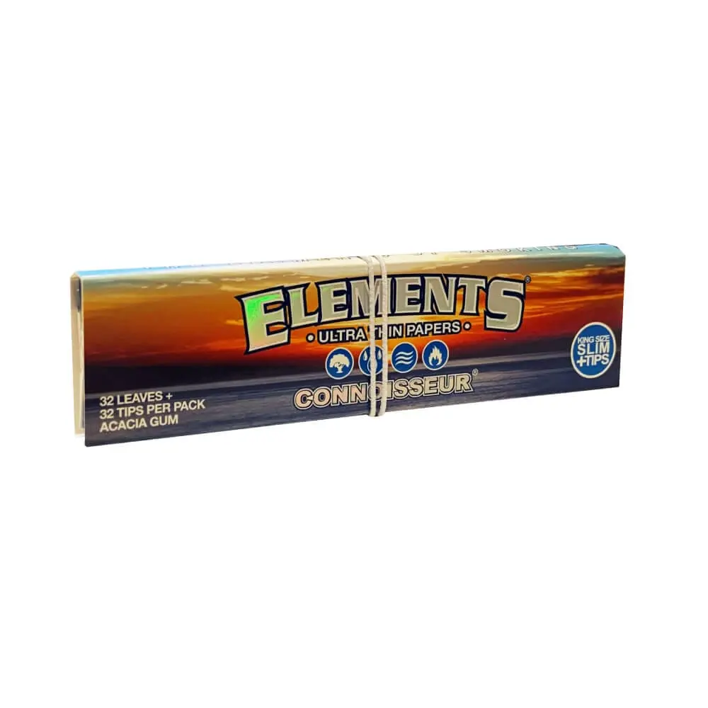 Elements Connoisseur Kingsize Slim papir za motanje s filterom