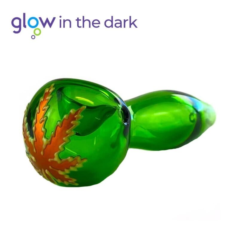 Zelena Staklena Lula Glow in The Dark 10cm